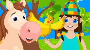 Голоса животных для малышей - Как говорят животные все серии-Для малышей-Любаша и Зебра в клеточку