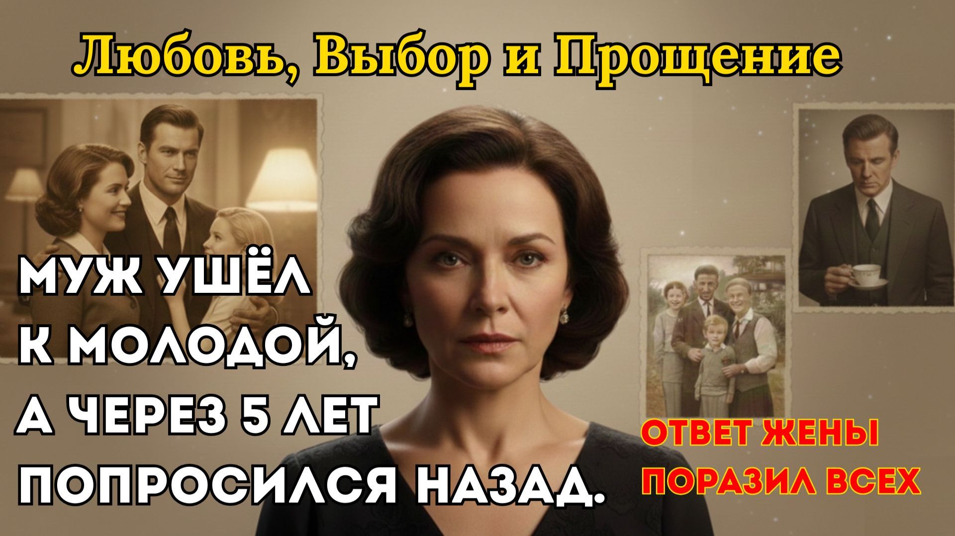 Муж ушёл к молодой, а через 5 лет попросился назад. Ответ жены поразил всех.. смотреть онлайн