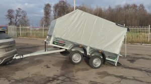 Самосвальный двухосный прицеп 3м