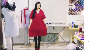 Платье трапеция  без выкройки своими руками