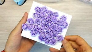 Как я делаю декора для сердечной коробочки: розочки и листики из бумаги, основа коробочки из картона