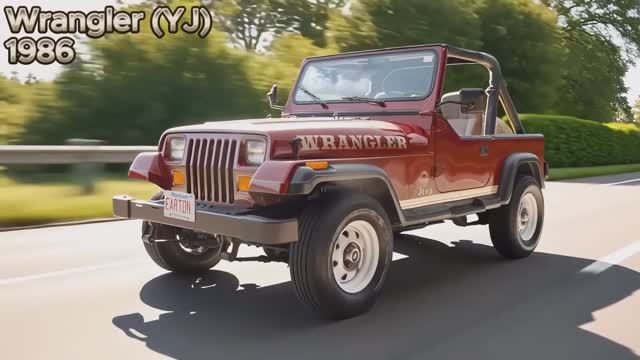 Jeep CJ Wrangler (1941-2025) История трансформации автомобиля смотреть онлайн