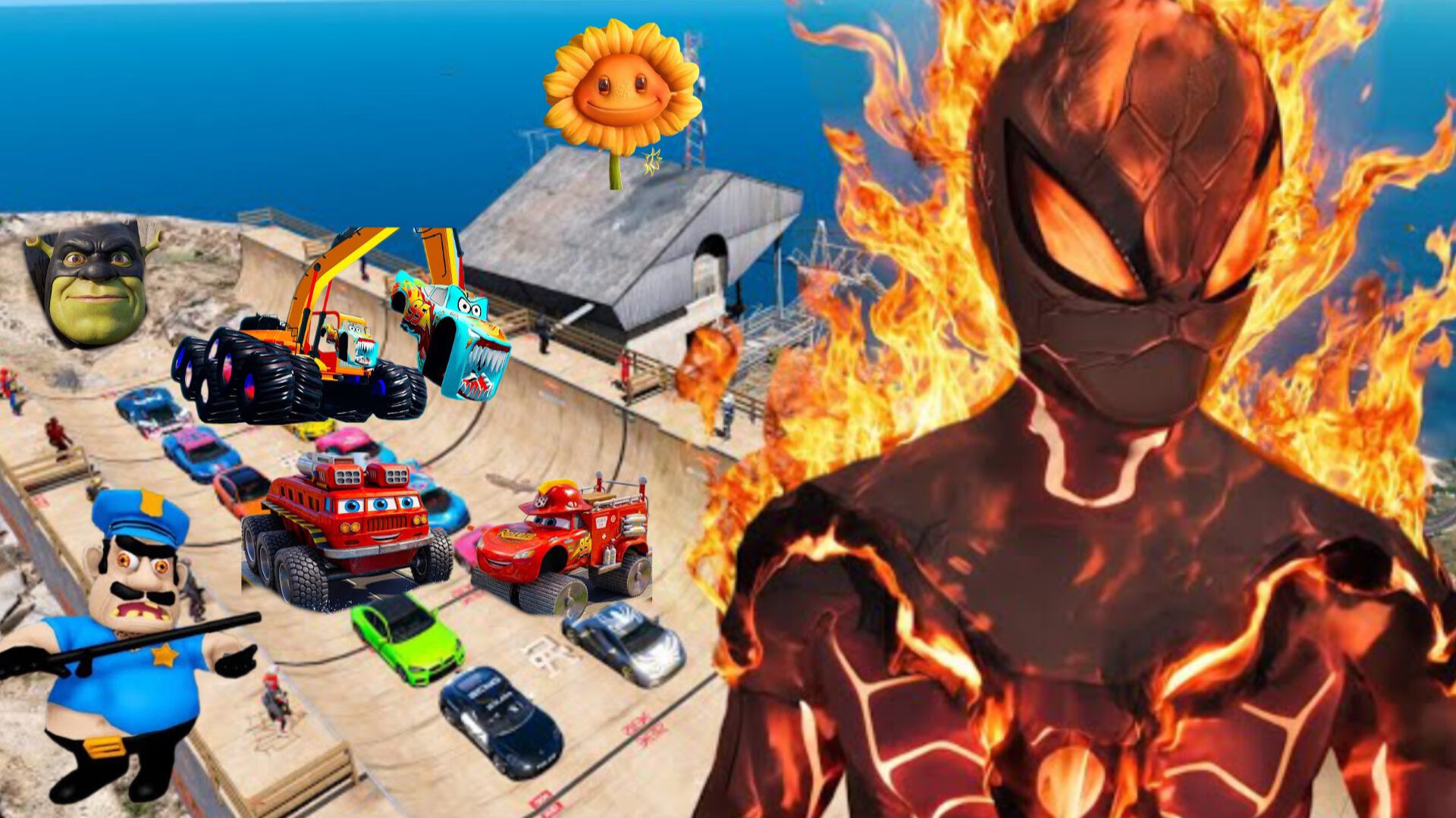 Самая КРУТАЯ рампа для супергероев в ГТА 5 смотреть онлайн