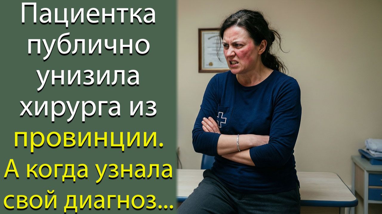Пациентка публично унизила хирурга из провинции. А когда узнала свой диагноз... смотреть онлайн