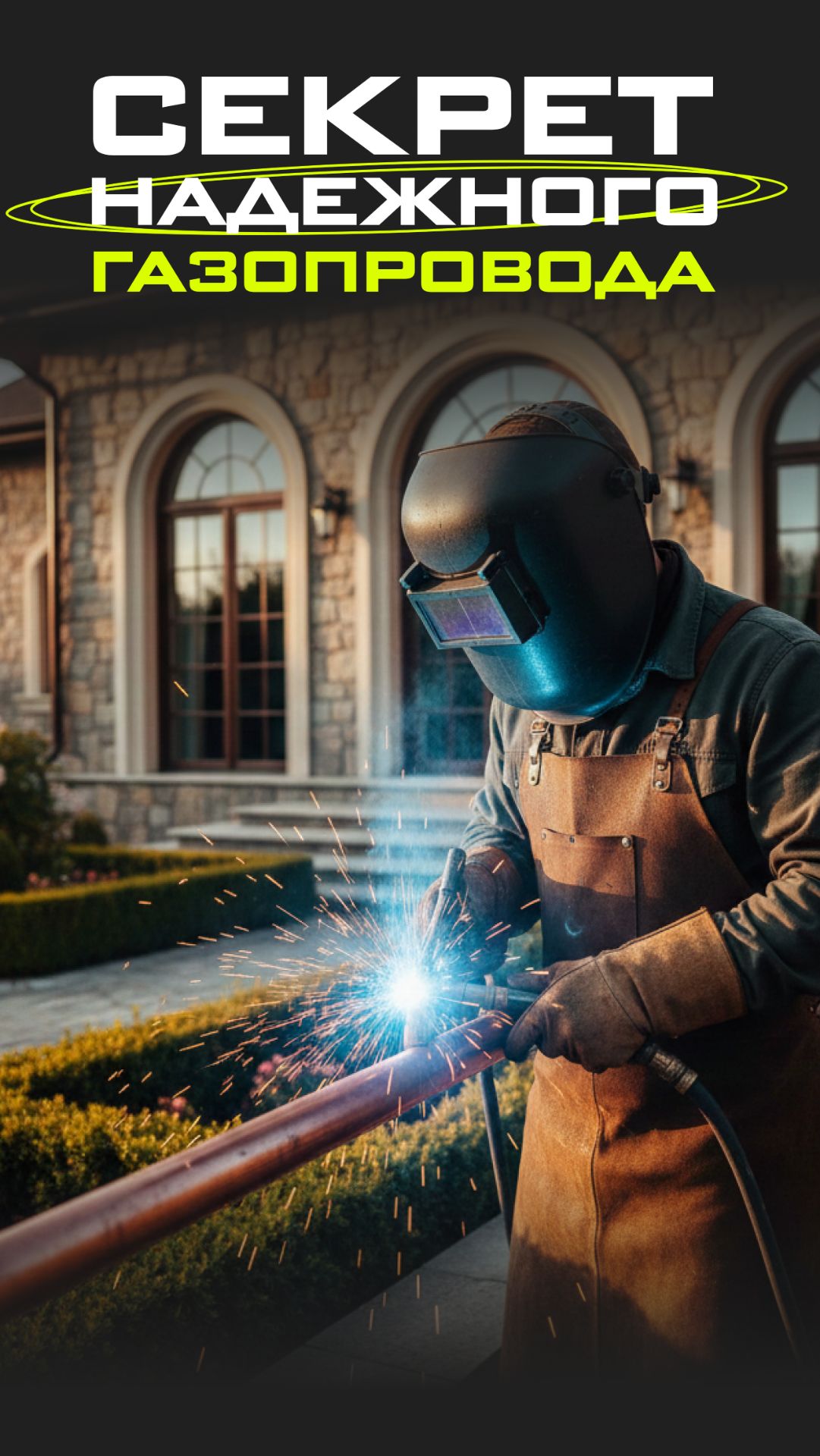 Аргонная сварка газопровода надёжнее. Почему? Смотри в нашем ТГ-канале #газ #сварка #стройка смотреть онлайн