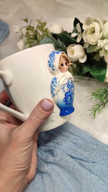 Матрешка Гжель