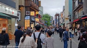 Сеул Южная Корея спокойная прогулка по городу с расслабляющей музыкой