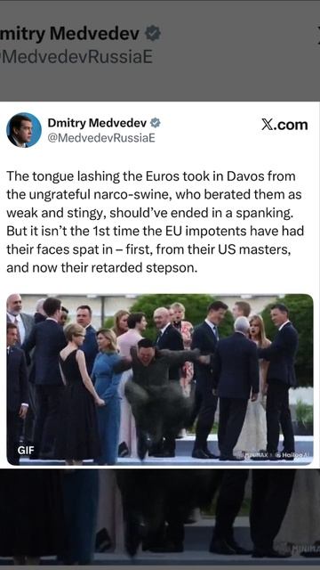 Медведев назвал Зеленского «нарко-свиньей»