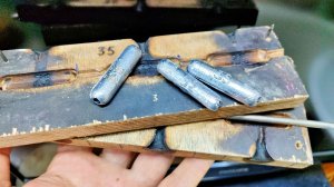 Фанерная матрица для отливки свинцовых грузил