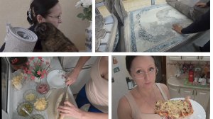 Хроника в городе В РИО в конце января 2025 года. Купили коврик. Пицца - чиабатта.