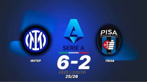 Интер - Пиза 6:2. Обзор голов. Серия А, 22 тур.