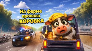 🌞На ферме пропала КОРОВКА -Мультик Песенка для малышей!