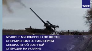 Брифинг Минобороны по шести оперативным направлениям специальной военной операции на Украине