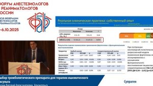 Препарат для терапии ишемического инсульта Саскин В.А. 2025