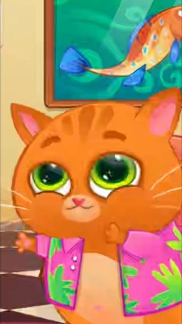 Котик Бубу играет в мячик смотреть онлайн