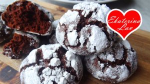 САМОЕ вкусное ШОКОЛАДНОЕ печенье с трещинками! Простой рецепт! #печенье #шоколадноепеченье #кчаю