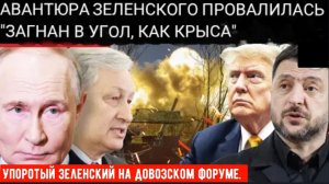 ЗЕЛЕНСКИЙ В УПОРКЕ В ДАВОСЕ: Ветеран разведки говорит, что киевский лидер ведет себя «отчаянно»