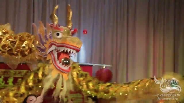 Заказать танец золотого китайского дракона на китайский новый год в Москве - лучшее китайское шоу смотреть онлайн