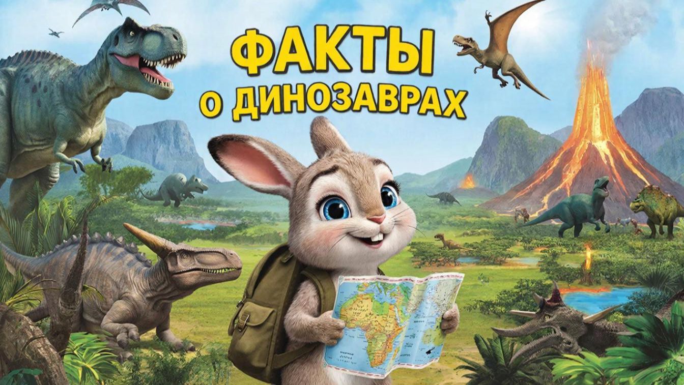 Обучающий мультфильм для детей. Интересные факты о динозаврах смотреть онлайн
