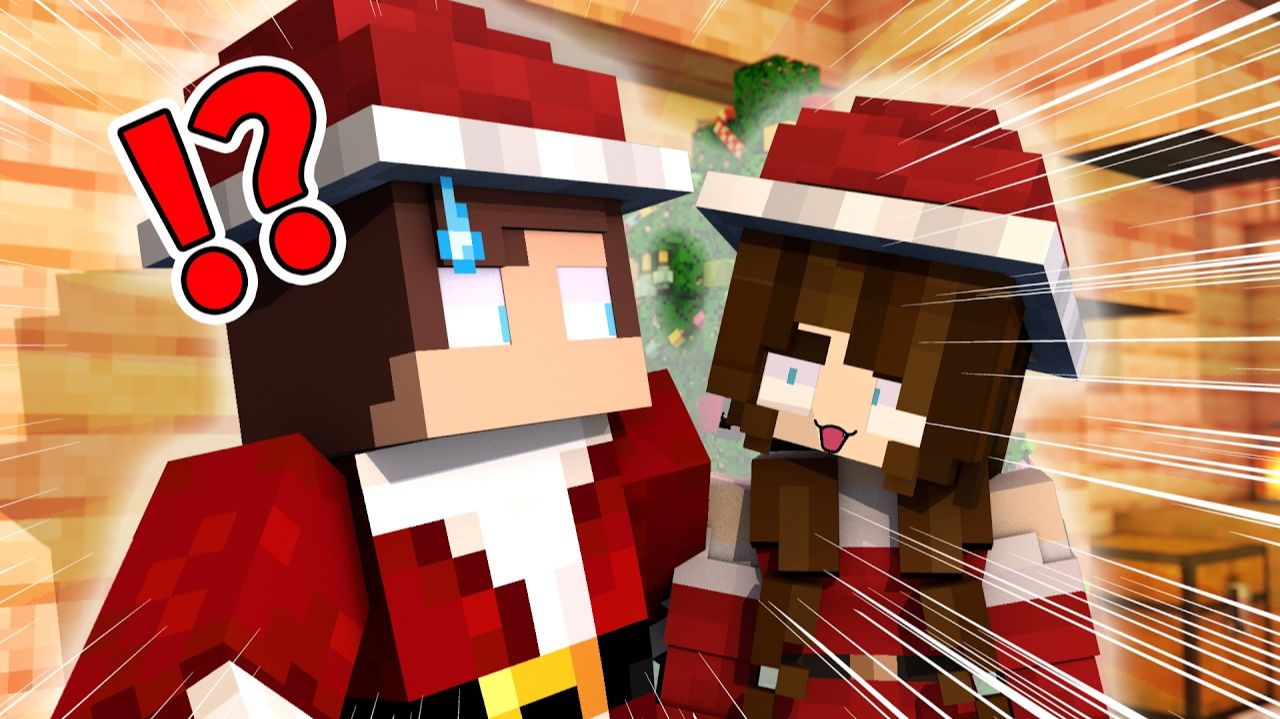 Джей Джей стал Санта-Клаусом!? - Анимация для Майнкрафта смотреть онлайн