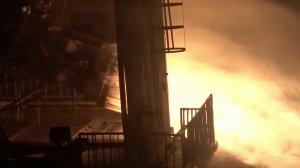 Двигатель РД-107, которым оснащают ракеты "Союз", проходит огневые испытания.