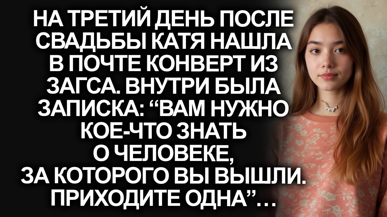 На 3-й день свадьбы из ЗАГСа пришло: "Приходите одна". А едва Катя прочла о муже... смотреть онлайн