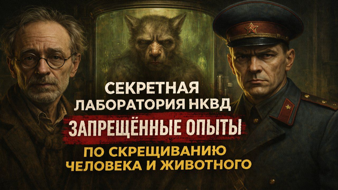 Запрещённые Опыты: секретная лаборатория НКВД по скрещиванию человека и животного! Ужасы смотреть онлайн