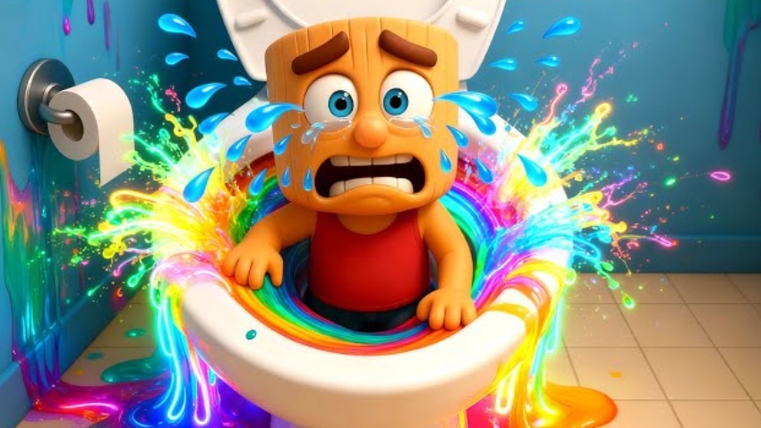 Балерина Капучино смыла Тунг Тунга в радужном унитазе. смотреть онлайн