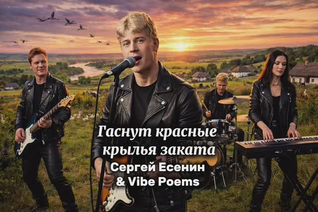 Гаснут красные крылья заката... Сергей Есенин & Vibe Poems смотреть онлайн