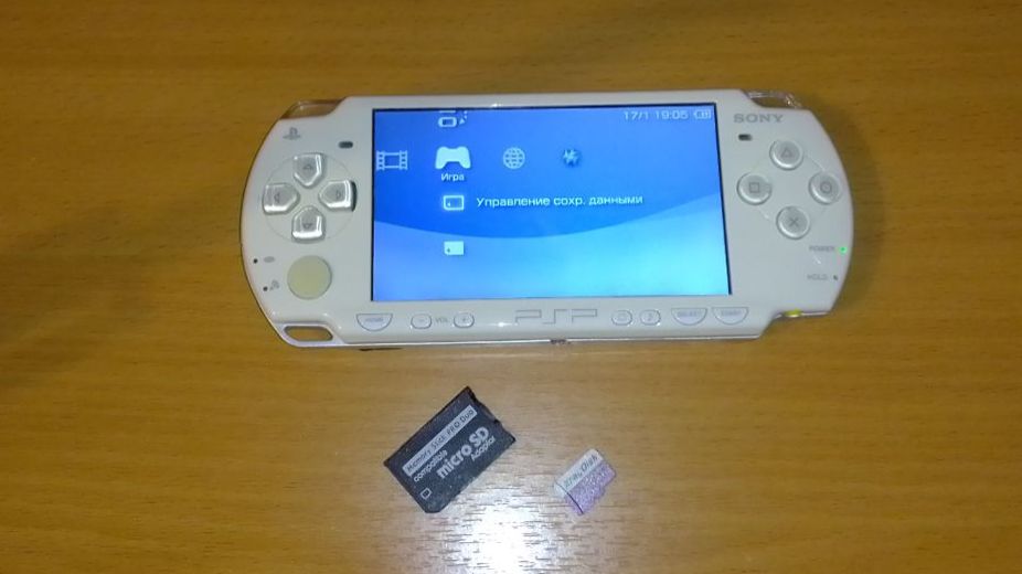 Замена карты памяти на PSP