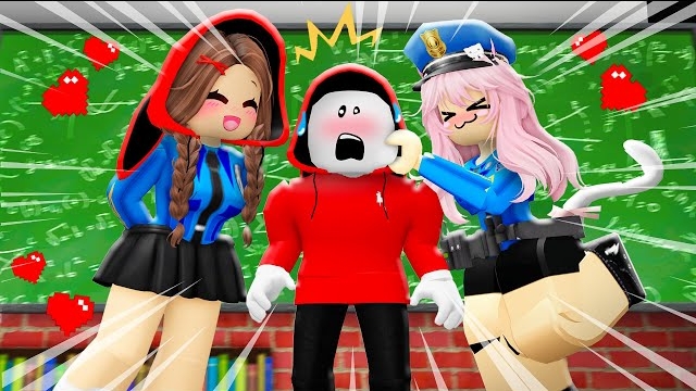 Джей Джей стал очень популярным в полицейской школе! Анимация Роблокс смотреть онлайн