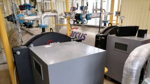 Водогрейные котлы Arcus Ignis F-600 в крышной котельной