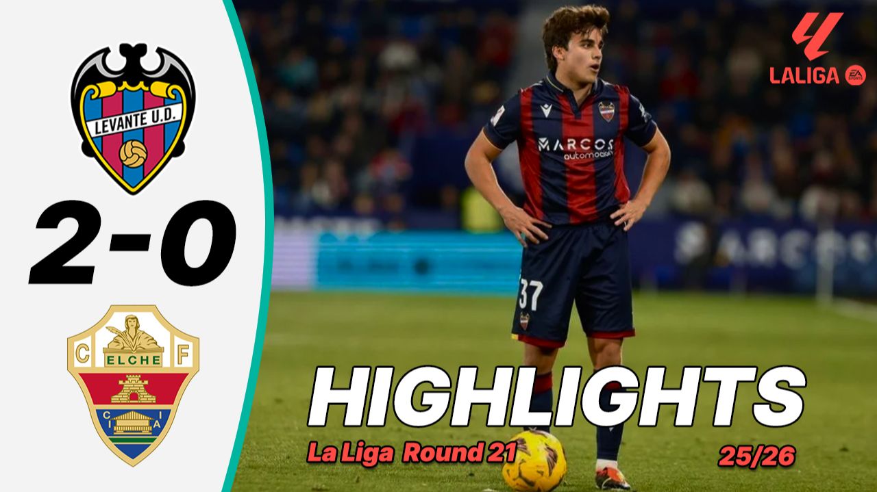 Леванте — Эльче 3-2. Обзор голов. Ла лига 21 тур. смотреть онлайн