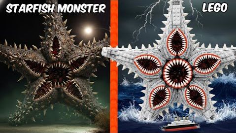 LEGO Horror Воссоздает МОРСКУЮ ЗВЕЗДУ-МОНСТРА, уничтожающего БИКИНИ БОТТОМ! смотреть онлайн