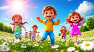 Ромашка любимый цветочек для детей и малышей