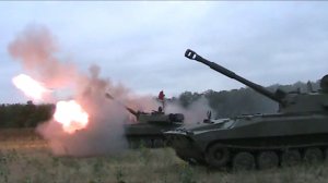 Батарея "Пикселя". Огонь САУ 2С1 "Гвоздика", 2014 г.