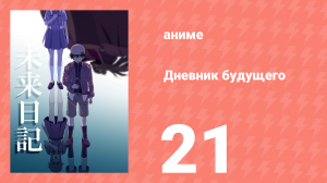 Дневник будущего 21 серия (аниме-сериал, 2011)