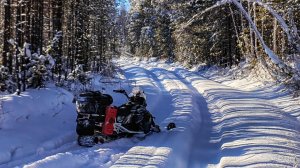 Путешествие на снегоходах к Восточным Саянам Закат в горах