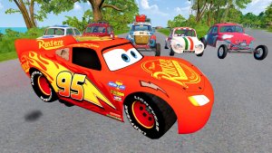 МУЛЬТИКИ ПРО МАШИНКИ МАКВИН: безумный спуск с горы — кувырки, полёты и громкие крушения!