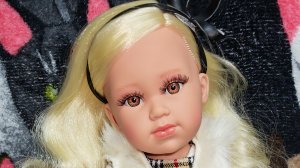 Кукла Llorens виниловая 42 см без одежды, прекрасная кареглазая блондинка, не могу насмотреться