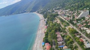 Полёт над Гагрой с горы Мамдзышха 03.08.2024.