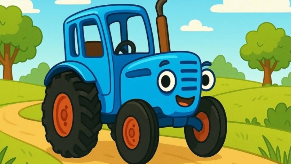 Собираем пазл Синий Трактор смотреть онлайн