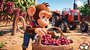 Добрые приключения обезьянки 🐒🚜 на ферме | Спасение и весёлые истории | 3D мультфильм для детей