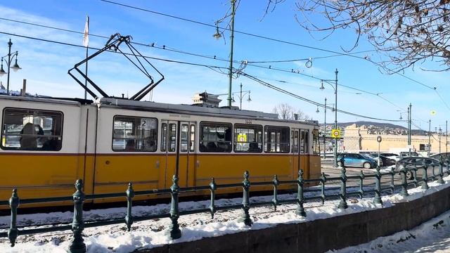 Зимний Будапешт 2026 живая прогулка по улицам венгерской столицы ❄️🏙️ смотреть онлайн