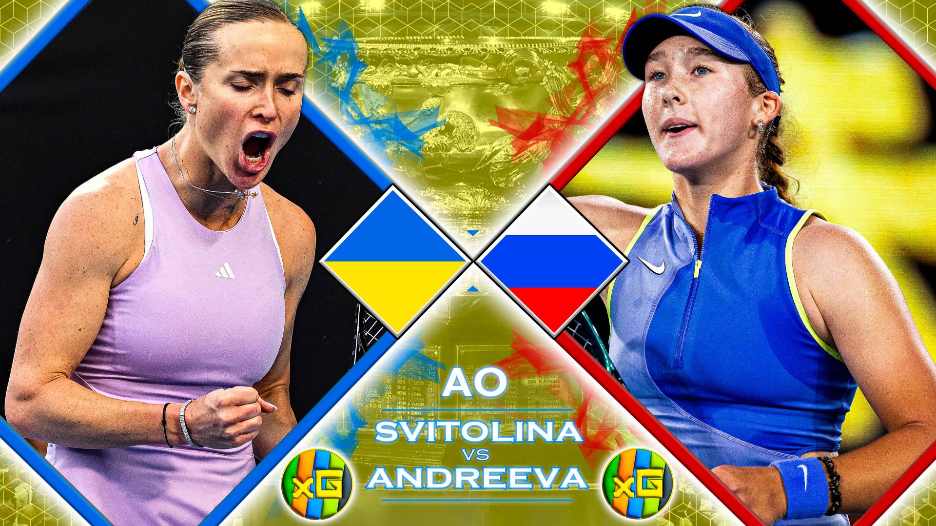 Свитолина - Андреева | AUSTRALIAN OPEN | 25.01.2026 | Прямая трансляция | xG смотреть онлайн