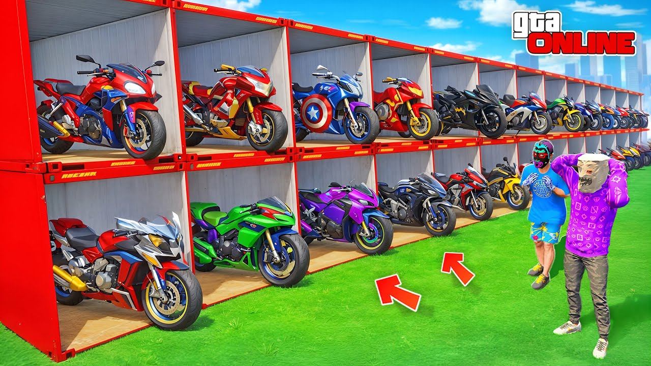 ОТКРЫЛИ КУЧУ ТУРБО-КОНТЕЙНЕРОВ С МОТОЦИКЛАМИ! БИТВА ЗА КОНТЕЙНЕРЫ В ГТА 5 ОНЛАЙН смотреть онлайн