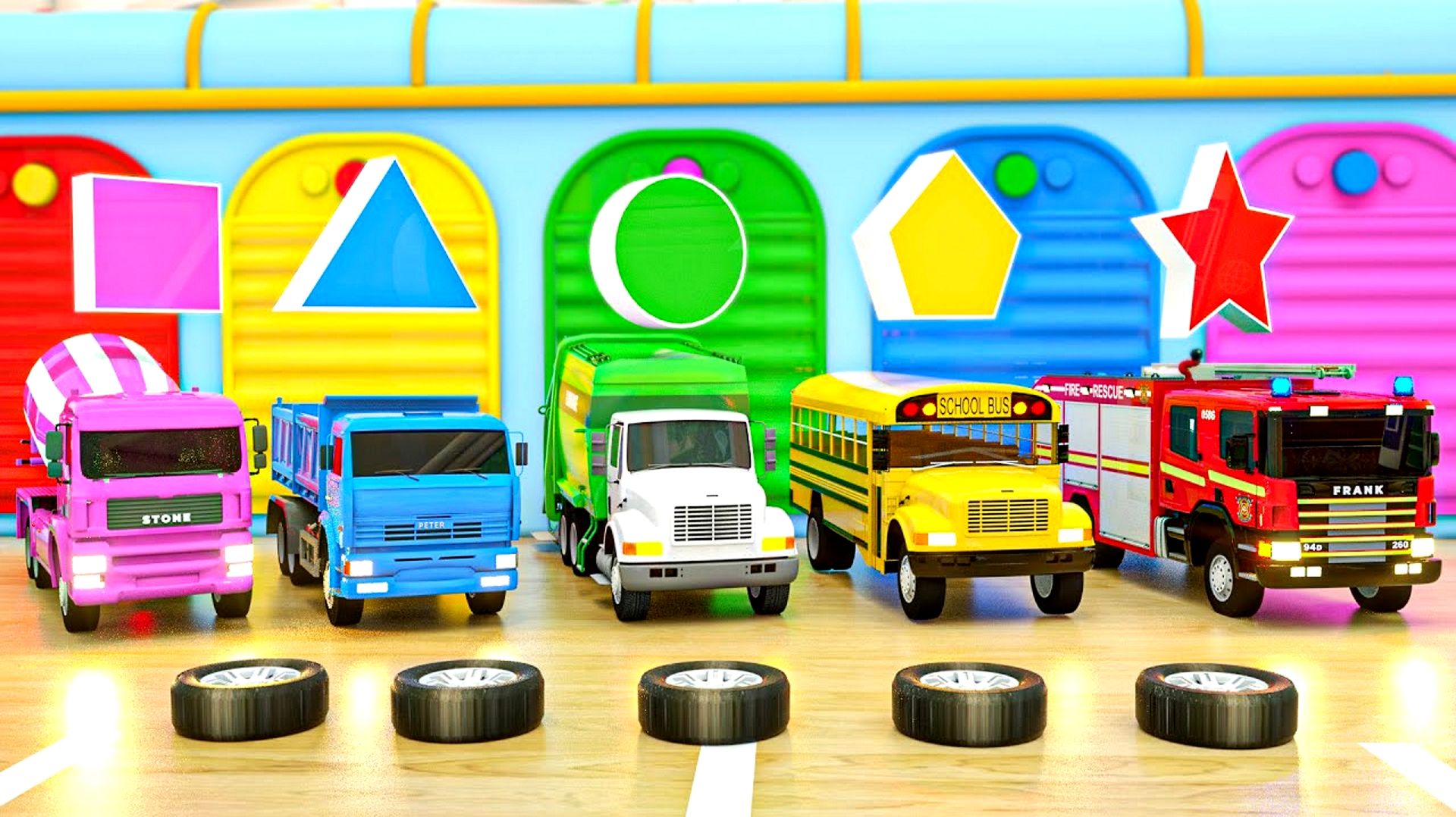 Красочные мультфильмы про машинки для детей с весёлыми песенками. Весёлые мультяшки для малышей смотреть онлайн