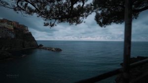 Rainy Evening Walk Manarola, Cinque Terre, Binaural Rain Sounds
