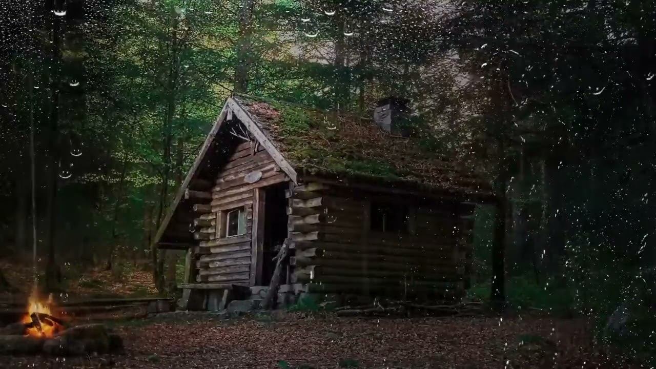 Мягкий дождь в лесу без грома. Засыпай за 4 минуты... смотреть онлайн