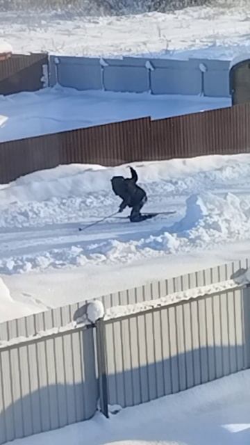 Лыжник 😁 смотреть онлайн